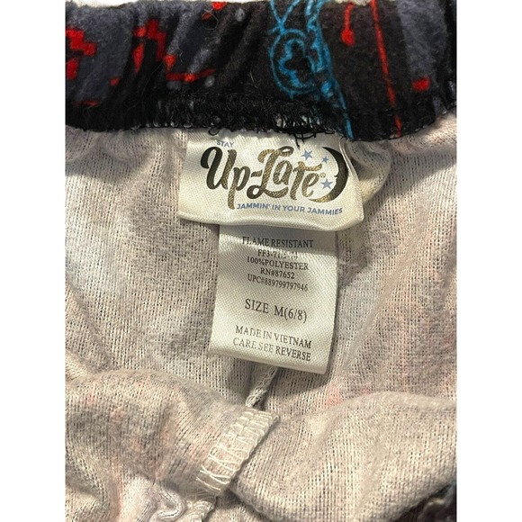 Up Late Boys Pajama‎ Pants Gamer Themed Size Medium 6/8 - Picture 3 of 4